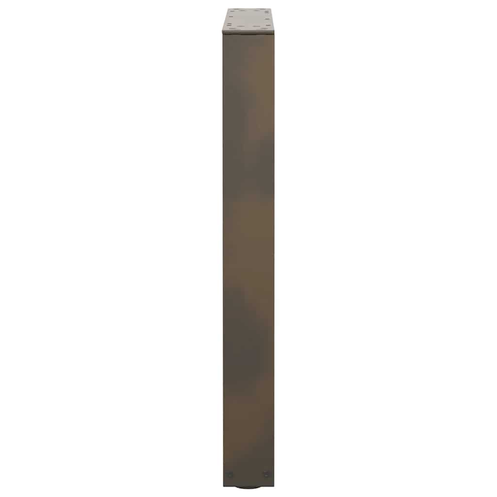 vidaXL Nogi do stołu jadalnego w kształcie litery V 2 szt. Naturalna stal 60x(72-73,3) cm Stal