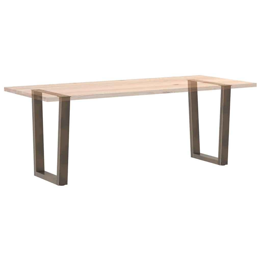 vidaXL Nogi do stołu jadalnego w kształcie litery V 2 szt. Naturalna stal 60x(72-73,3) cm Stal