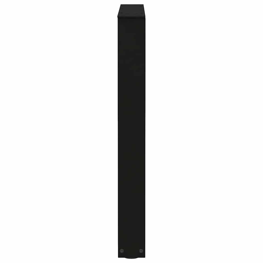 vidaXL Nogi do stołu jadalnego w kształcie litery V 2 szt. Czarne 70x(72-73,3) cm Stal
