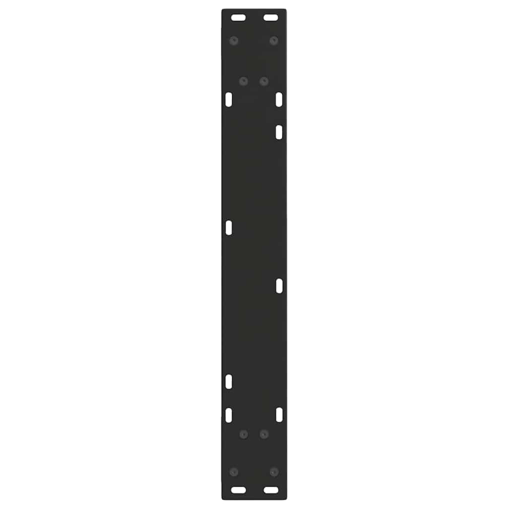 vidaXL Nogi do stołu jadalnego w kształcie litery V 2 szt. Czarne 70x(72-73,3) cm Stal