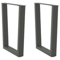 vidaXL Nogi do stołu jadalnego w kształcie litery V 2 szt. Antracyt 70x(72-73,3) cm Stal