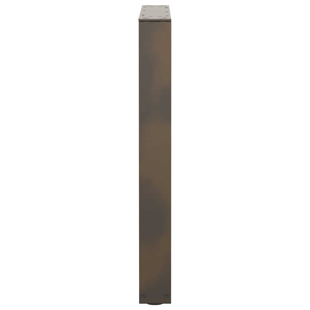 vidaXL Nogi do stołu jadalnego w kształcie litery V 2 szt. Naturalna stal 70x(72-73,3) cm Stal