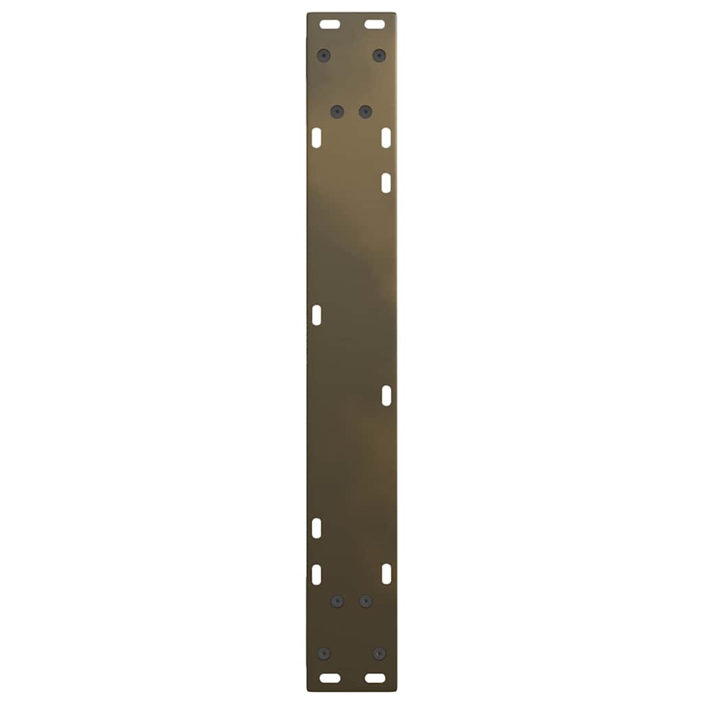 vidaXL Nogi do stołu jadalnego w kształcie litery V 2 szt. Naturalna stal 70x(72-73,3) cm Stal