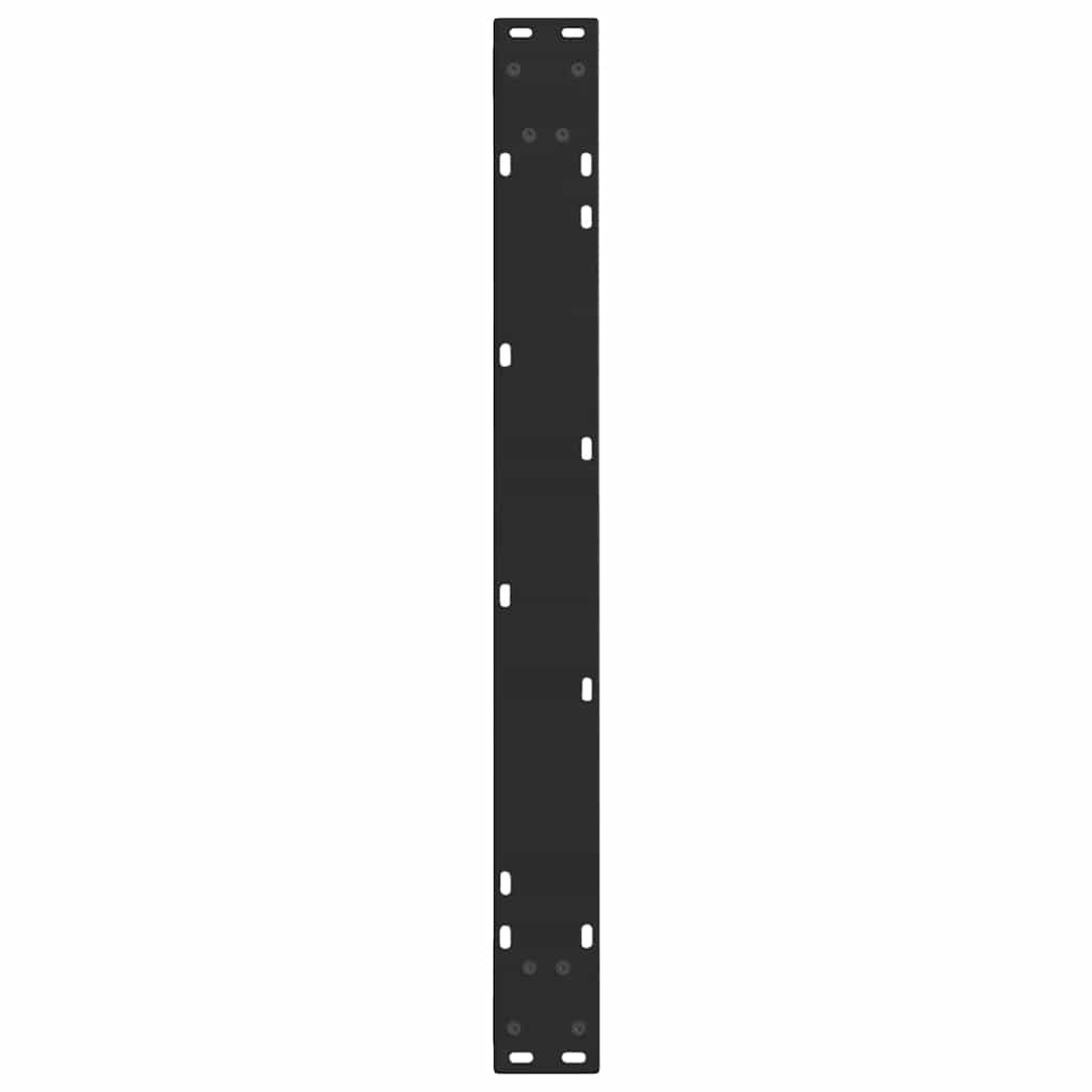 vidaXL Nogi do stołu jadalnego w kształcie litery V 2 szt. Czarne 80x(72-73,3) cm Stal