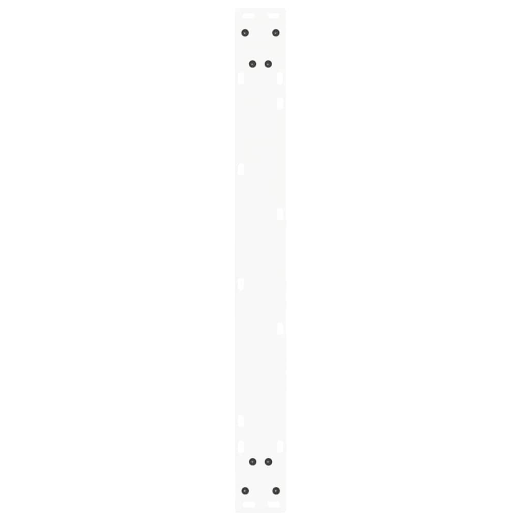 vidaXL Nogi do stołu jadalnego w kształcie litery V 2 szt. Białe 80x(72-73,3) cm Stal