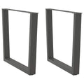 vidaXL Nogi do stołu jadalnego w kształcie litery V 2 szt. Antracyt 80x(72-73,3) cm Stal
