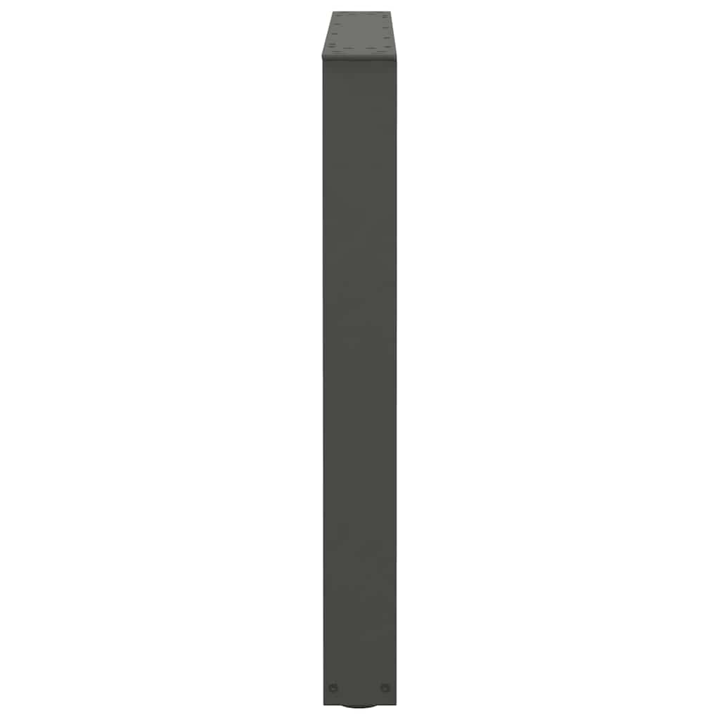 vidaXL Nogi do stołu jadalnego w kształcie litery V 2 szt. Antracyt 80x(72-73,3) cm Stal