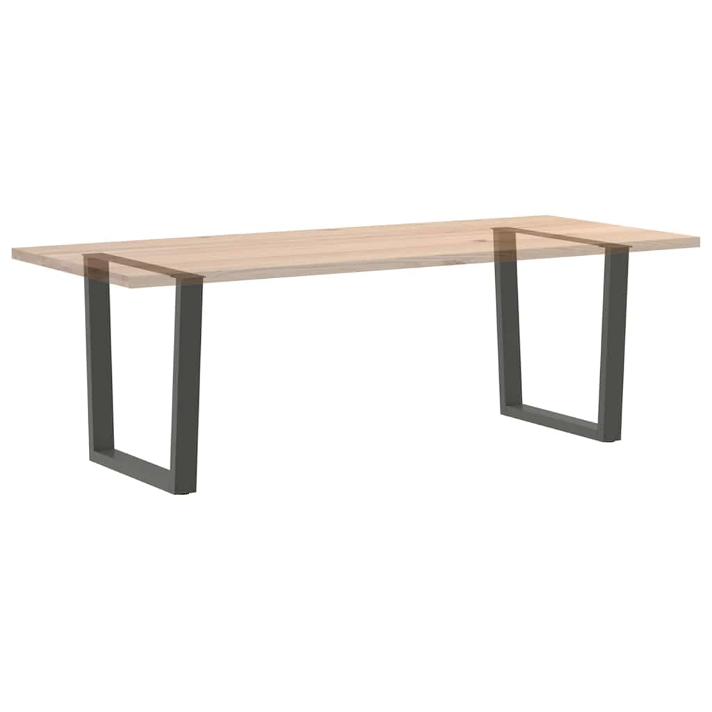 vidaXL Nogi do stołu jadalnego w kształcie litery V 2 szt. Antracyt 80x(72-73,3) cm Stal