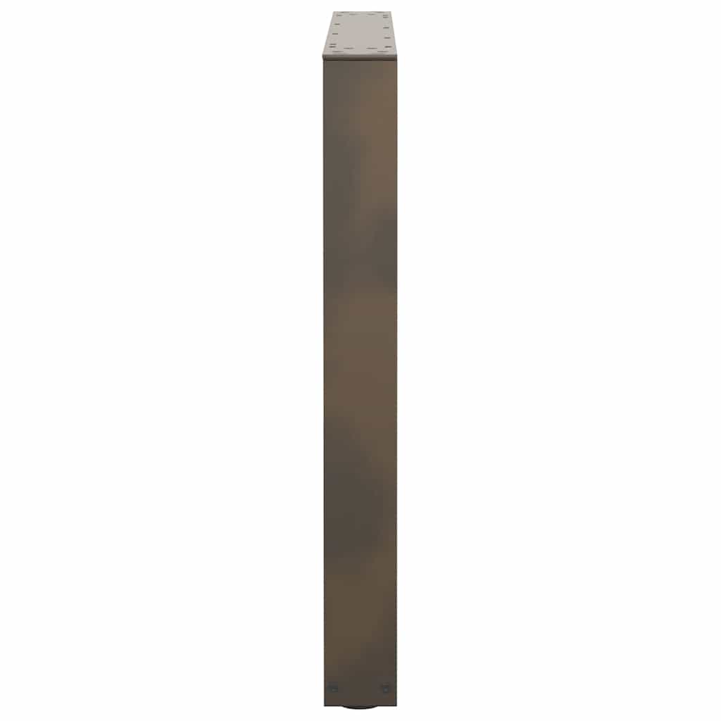 vidaXL Nogi do stołu jadalnego w kształcie litery V 2 szt. Naturalna stal 80x(72-73,3) cm Stal