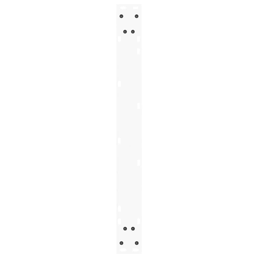 vidaXL Nogi do stołu jadalnego w kształcie litery V 2 szt. Białe 90x(72-73,3) cm Stal