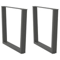 vidaXL Nogi do stołu jadalnego w kształcie litery V 2 szt. Antracyt 90x(72-73,3) cm Stal