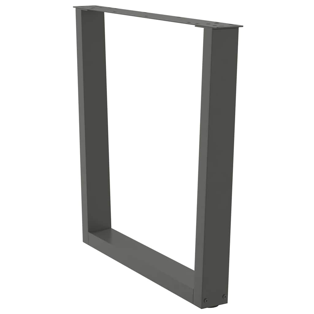 vidaXL Nogi do stołu jadalnego w kształcie litery V 2 szt. Antracyt 90x(72-73,3) cm Stal