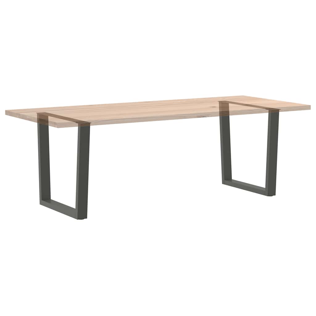 vidaXL Nogi do stołu jadalnego w kształcie litery V 2 szt. Antracyt 90x(72-73,3) cm Stal