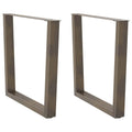 vidaXL Nogi do stołu jadalnego w kształcie litery V 2 szt. Naturalna stal 90x(72-73,3) cm Stal