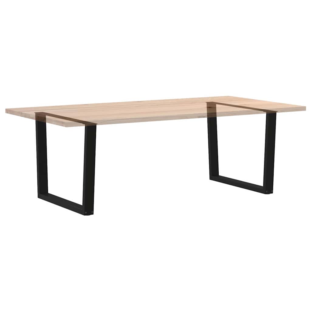 vidaXL Nogi do stołu jadalnego w kształcie litery V 2 szt. Czarne 100x(72-73,3) cm Stal