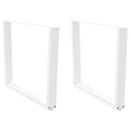 vidaXL Nogi do stołu jadalnego w kształcie litery V 2 szt. Białe 100x(72-73,3) cm Stal
