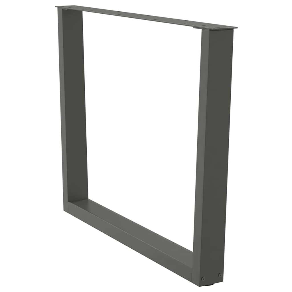 vidaXL Nogi do stołu jadalnego w kształcie litery V 2 szt. Antracyt 100x(72-73,3) cm Stal