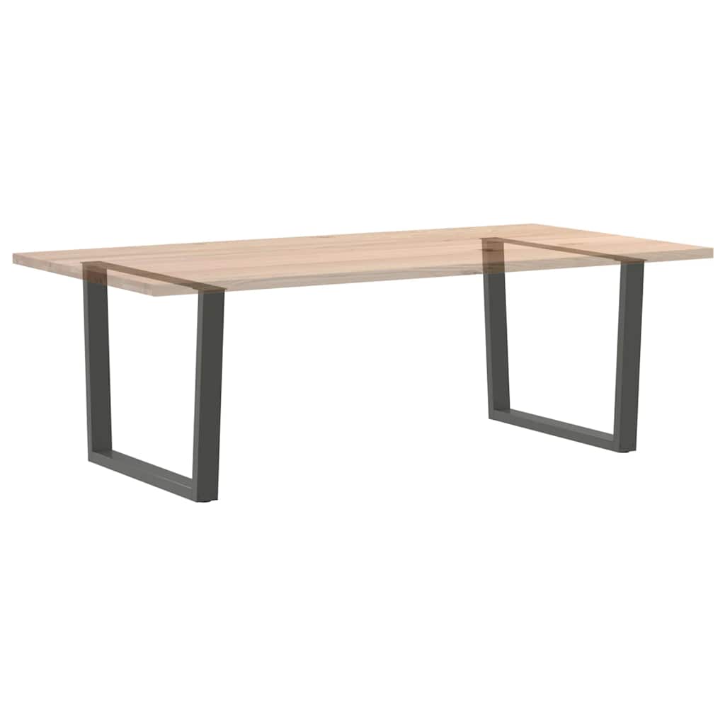 vidaXL Nogi do stołu jadalnego w kształcie litery V 2 szt. Antracyt 100x(72-73,3) cm Stal