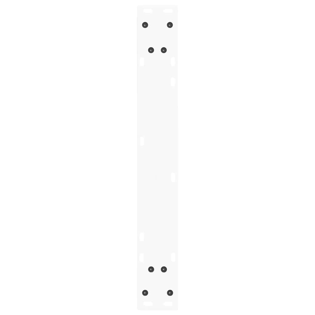 vidaXL Nogi do stołu jadalnego w kształcie litery V 3 szt. Białe 70x(72-73,3) cm Stal