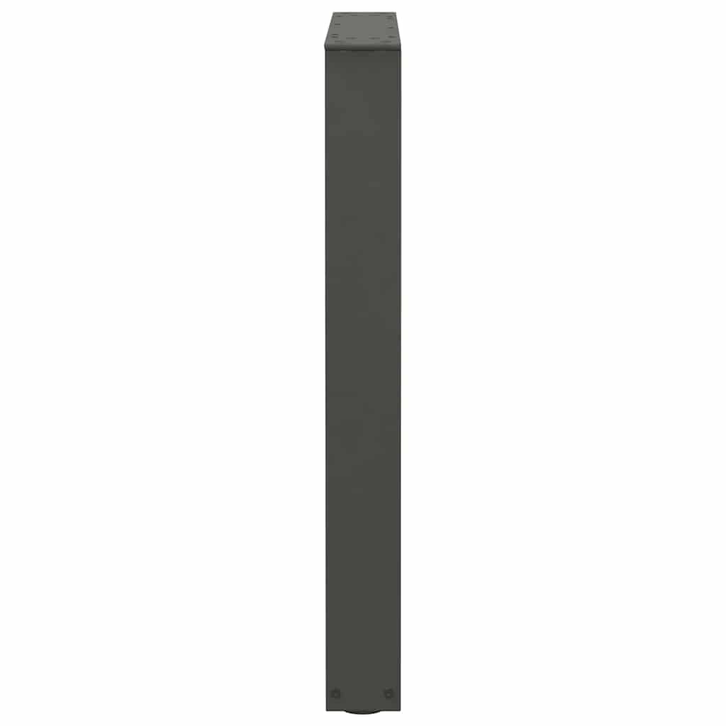 vidaXL Nogi do stołu jadalnego w kształcie litery V 3 szt. Antracyt 70x(72-73,3) cm Stal