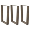 vidaXL Nogi do stołu jadalnego w kształcie litery V 3 szt. Naturalna stal 70x(72-73,3) cm Stal