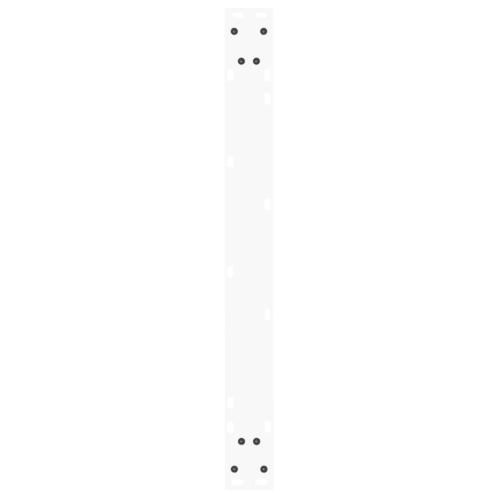 vidaXL Nogi do stołu jadalnego w kształcie litery V 3 szt. Białe 80x(72-73,3) cm Stal