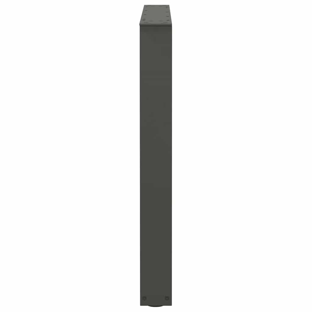 vidaXL Nogi do stołu jadalnego w kształcie litery V 3 szt. Antracyt 80x(72-73,3) cm Stal
