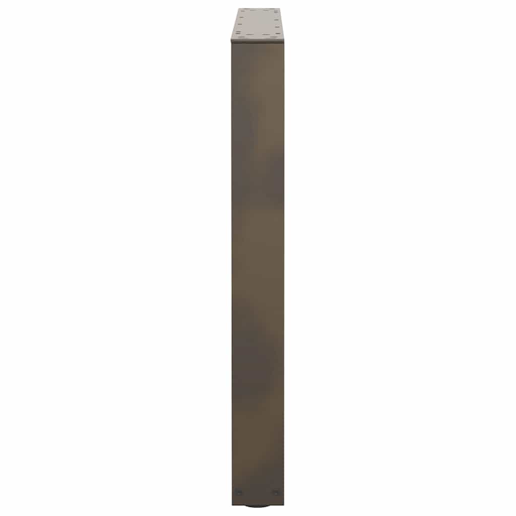 vidaXL Nogi do stołu jadalnego w kształcie litery V 3 szt. Naturalna stal 80x(72-73,3) cm Stal