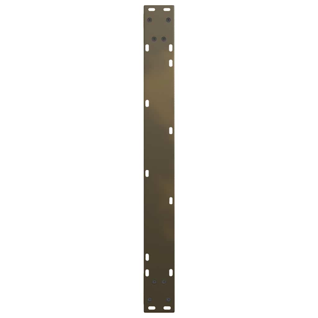 vidaXL Nogi do stołu jadalnego w kształcie litery V 3 szt. Naturalna stal 90x(72-73,3) cm Stal