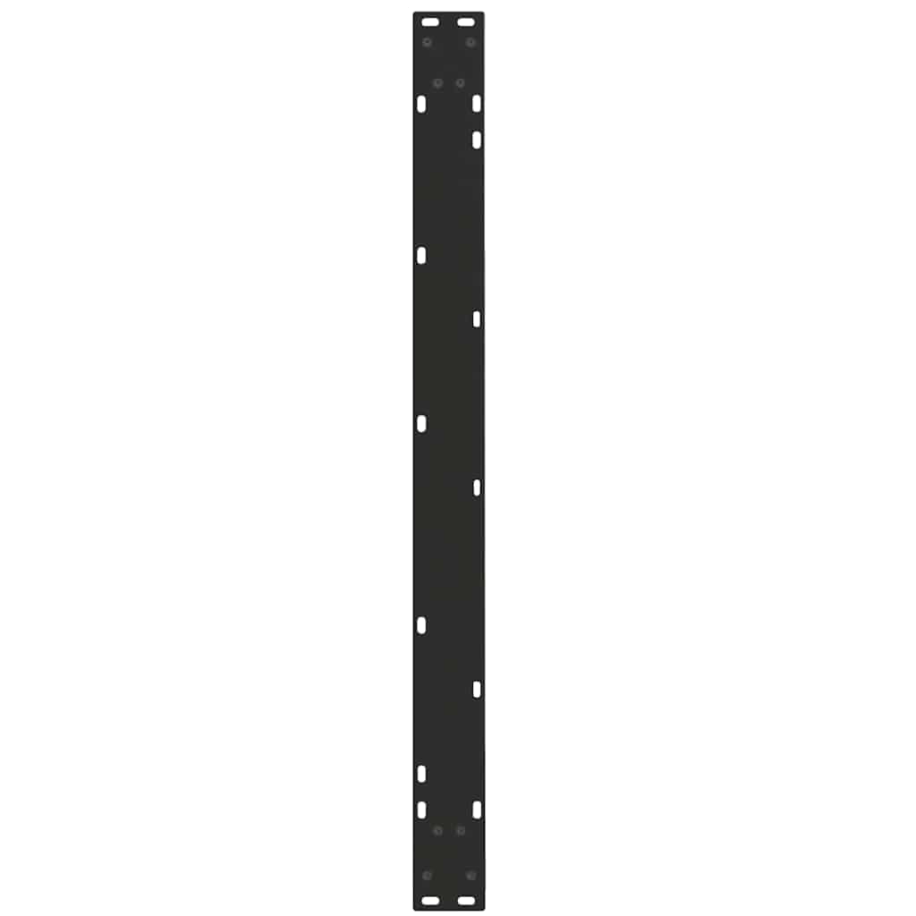 vidaXL Nogi do stołu jadalnego w kształcie litery V 3 szt. Czarne 100x(72-73,3) cm Stal