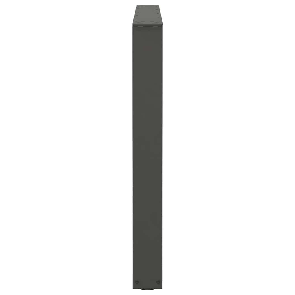 vidaXL Nogi do stołu jadalnego w kształcie litery V 3 szt. Antracyt 100x(72-73,3) cm Stal