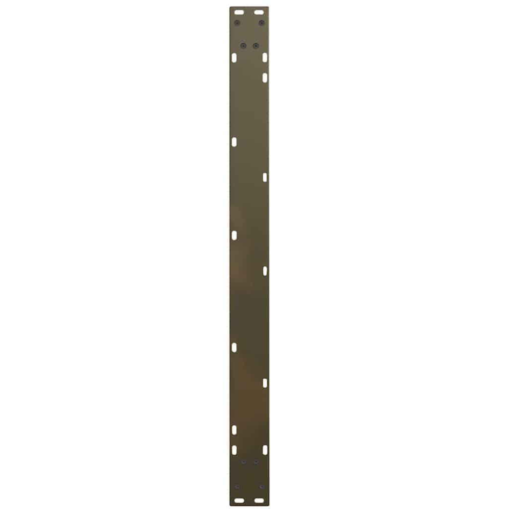 vidaXL Nogi do stołu jadalnego w kształcie litery V 3 szt. Naturalna stal 100x(72-73,3) cm Stal