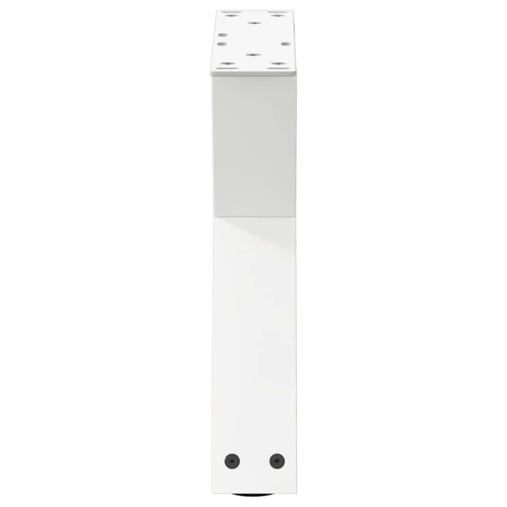 vidaXL Nogi do stolika kawowego 2 szt. Białe 30x(30-31,3) cm Stal