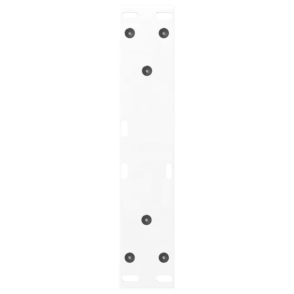 vidaXL Nogi do stolika kawowego 2 szt. Białe 30x(30-31,3) cm Stal