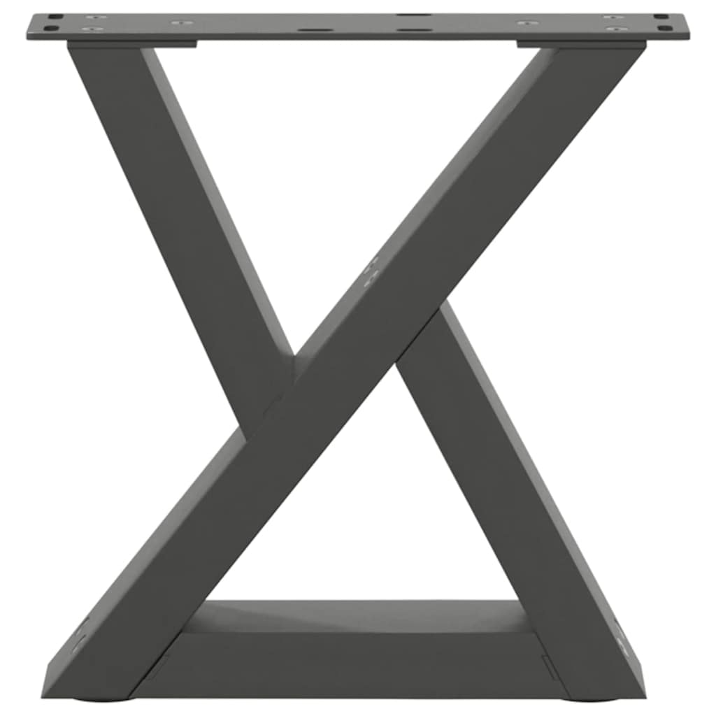 vidaXL Nogi do stolika kawowego 2 szt. Antracyt 30x(30-31,3) cm Stal