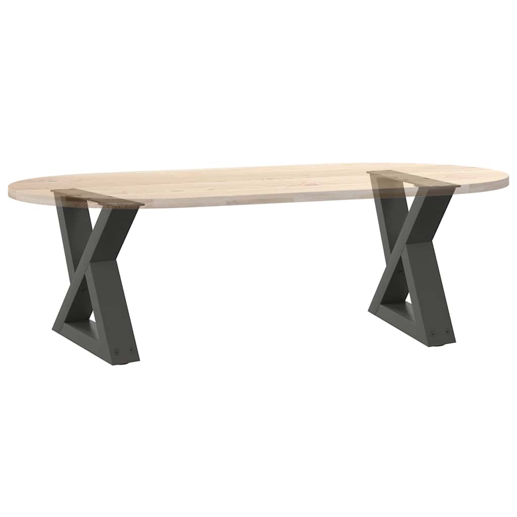 vidaXL Nogi do stolika kawowego 2 szt. Antracyt 30x(30-31,3) cm Stal
