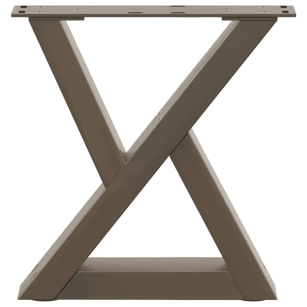 vidaXL Nogi do stolika kawowego 2 szt. Naturalna stal 30x(30-31,3) cm Stal