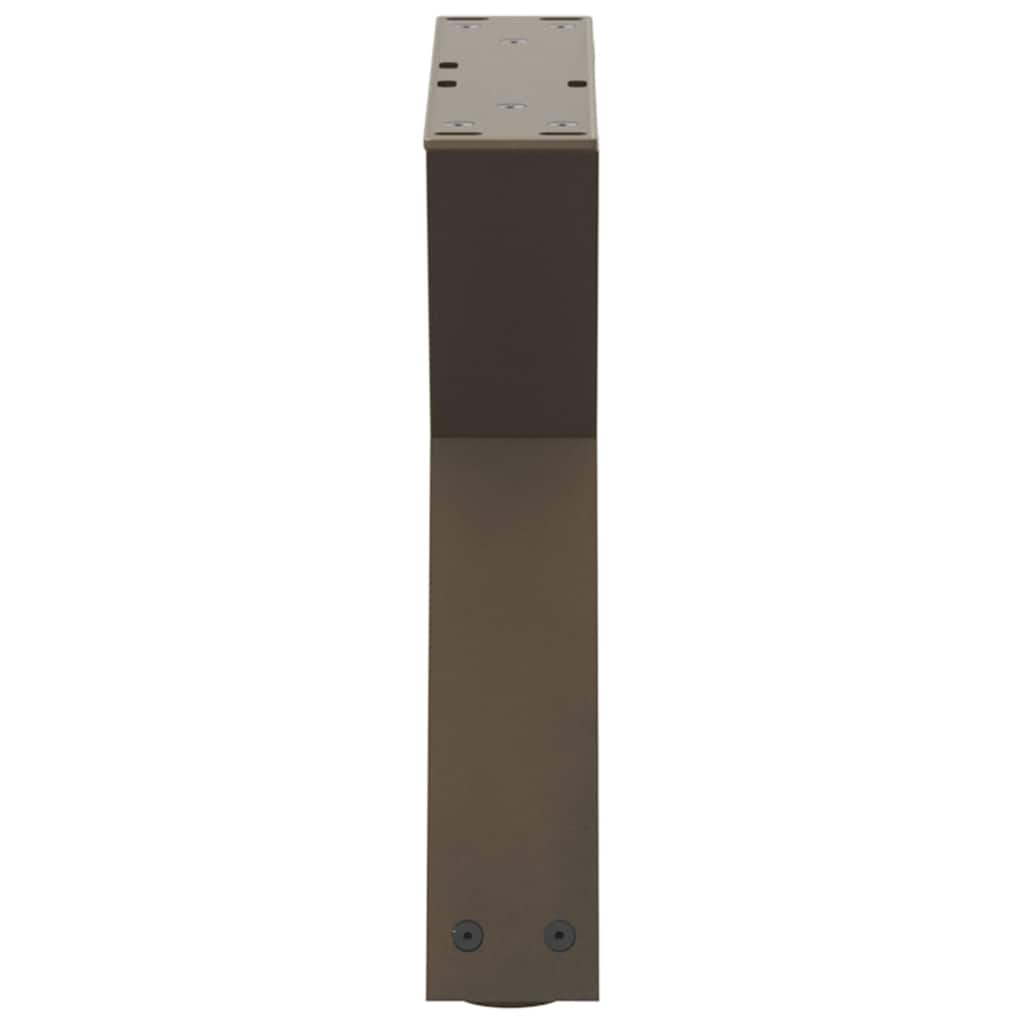 vidaXL Nogi do stolika kawowego 2 szt. Naturalna stal 30x(30-31,3) cm Stal
