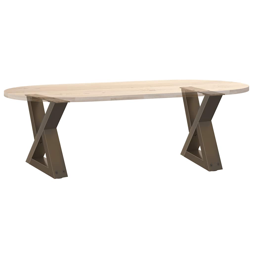 vidaXL Nogi do stolika kawowego 2 szt. Naturalna stal 30x(30-31,3) cm Stal