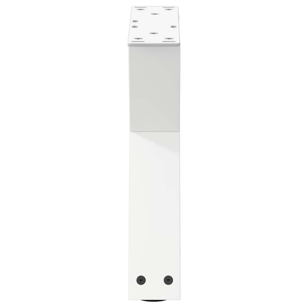 vidaXL Nogi do stolika kawowego 2 szt. Białe 40x(30-31,3) cm Stal