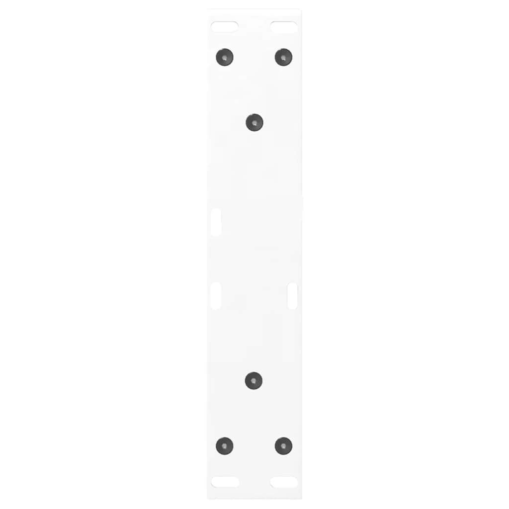 vidaXL Nogi do stolika kawowego 2 szt. Białe 40x(30-31,3) cm Stal