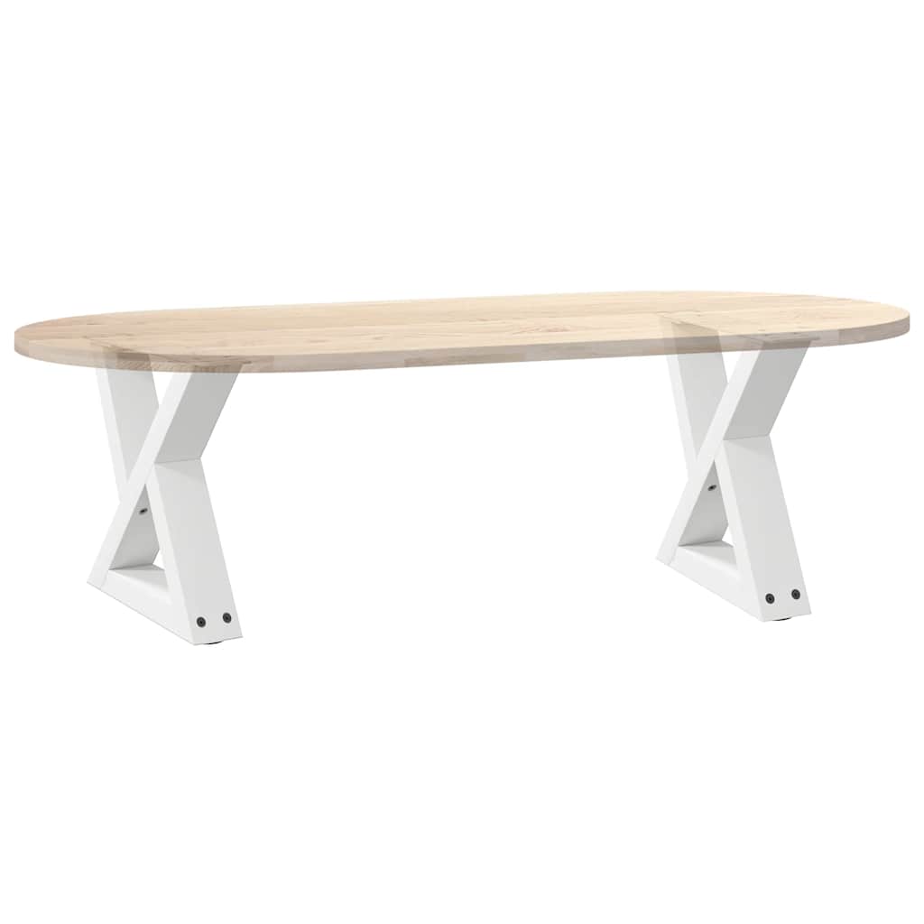 vidaXL Nogi do stolika kawowego 2 szt. Białe 40x(30-31,3) cm Stal