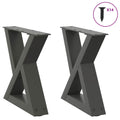 vidaXL Nogi do stolika kawowego 2 szt. Antracyt 40x(30-31,3) cm Stal
