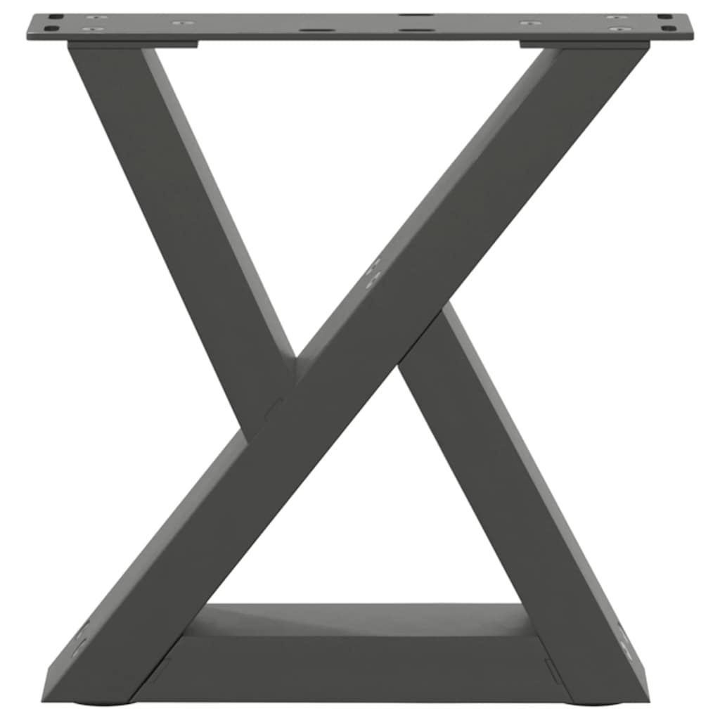 vidaXL Nogi do stolika kawowego 2 szt. Antracyt 40x(30-31,3) cm Stal