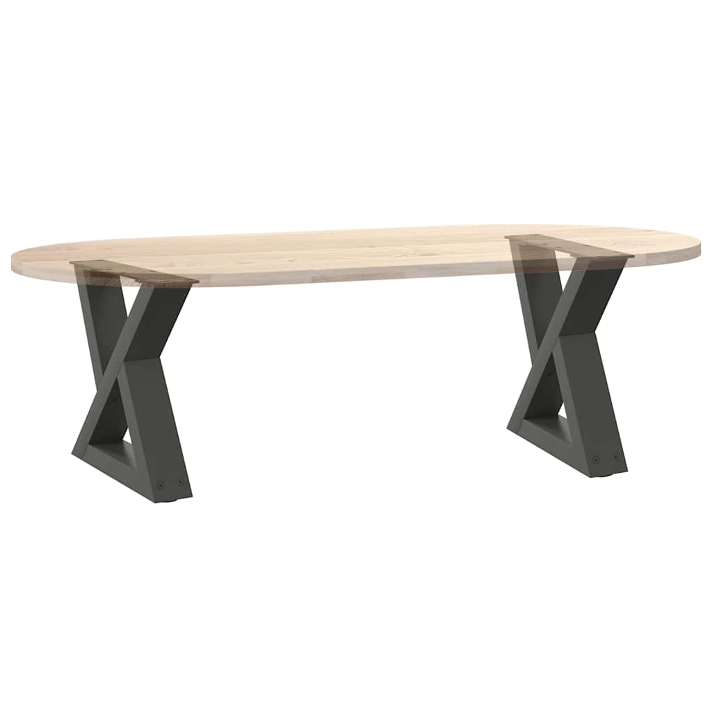 vidaXL Nogi do stolika kawowego 2 szt. Antracyt 40x(30-31,3) cm Stal