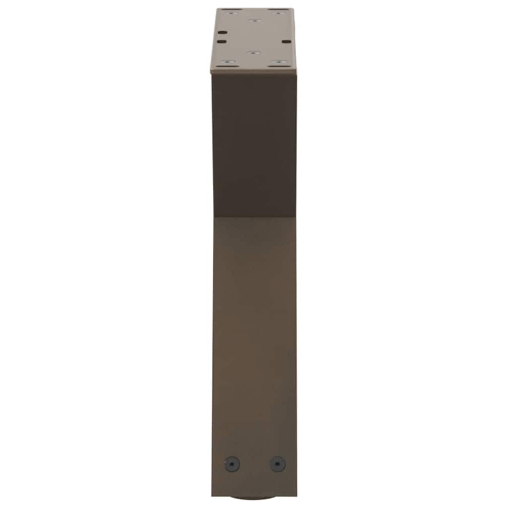 vidaXL Nogi do stolika kawowego 2 szt. Naturalna stal 40x(30-31,3) cm Stal