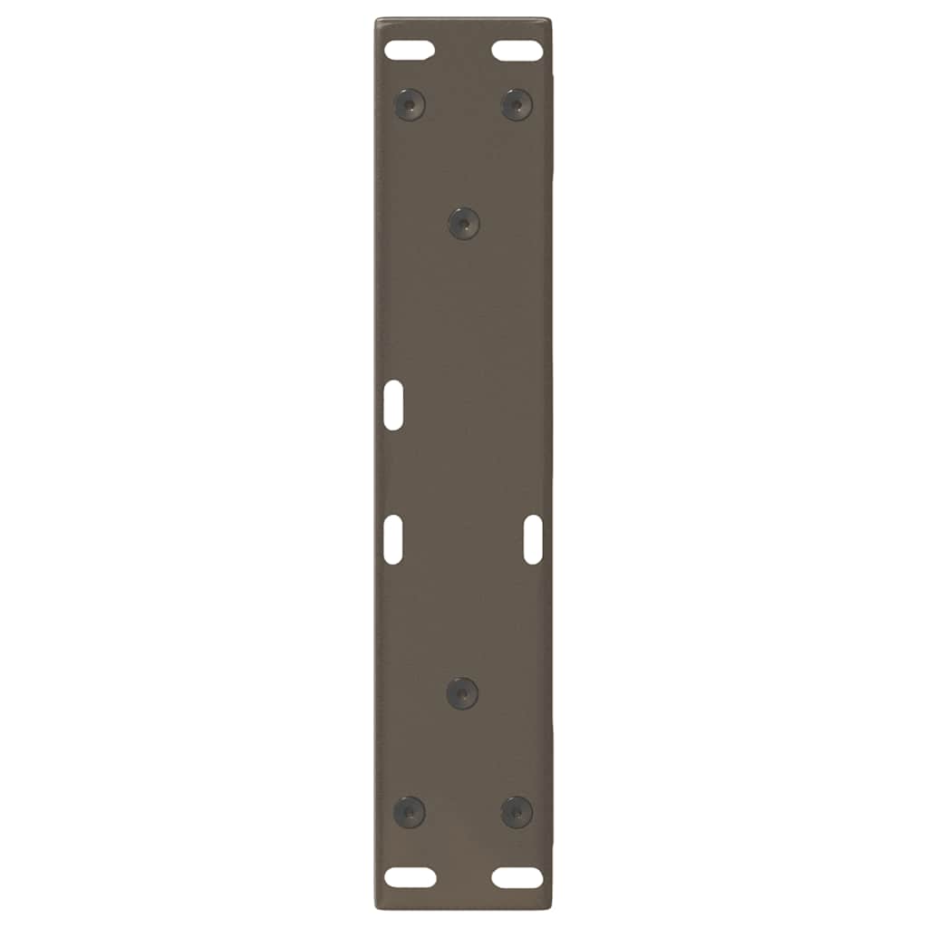 vidaXL Nogi do stolika kawowego 2 szt. Naturalna stal 40x(30-31,3) cm Stal