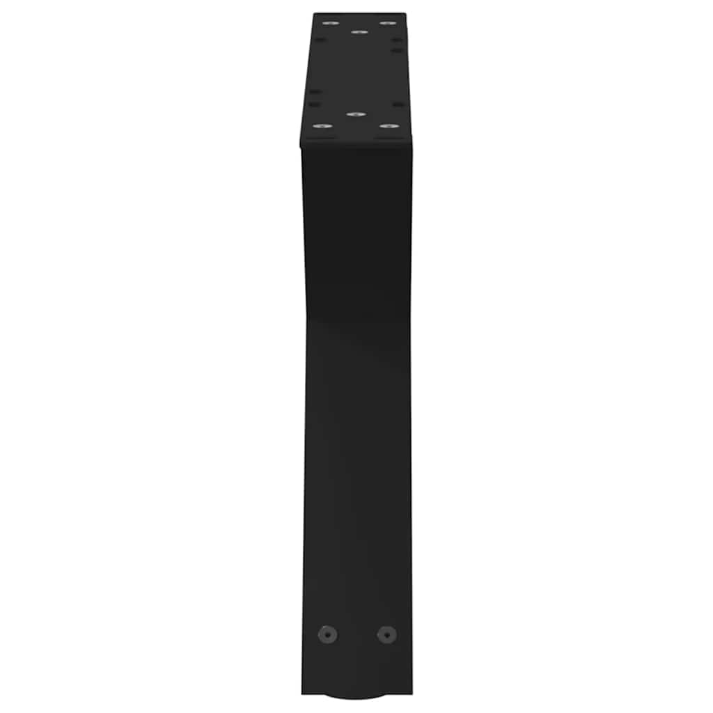vidaXL Nogi do stolika kawowego 2 szt. Czarne 50x(30-31,3) cm Stal