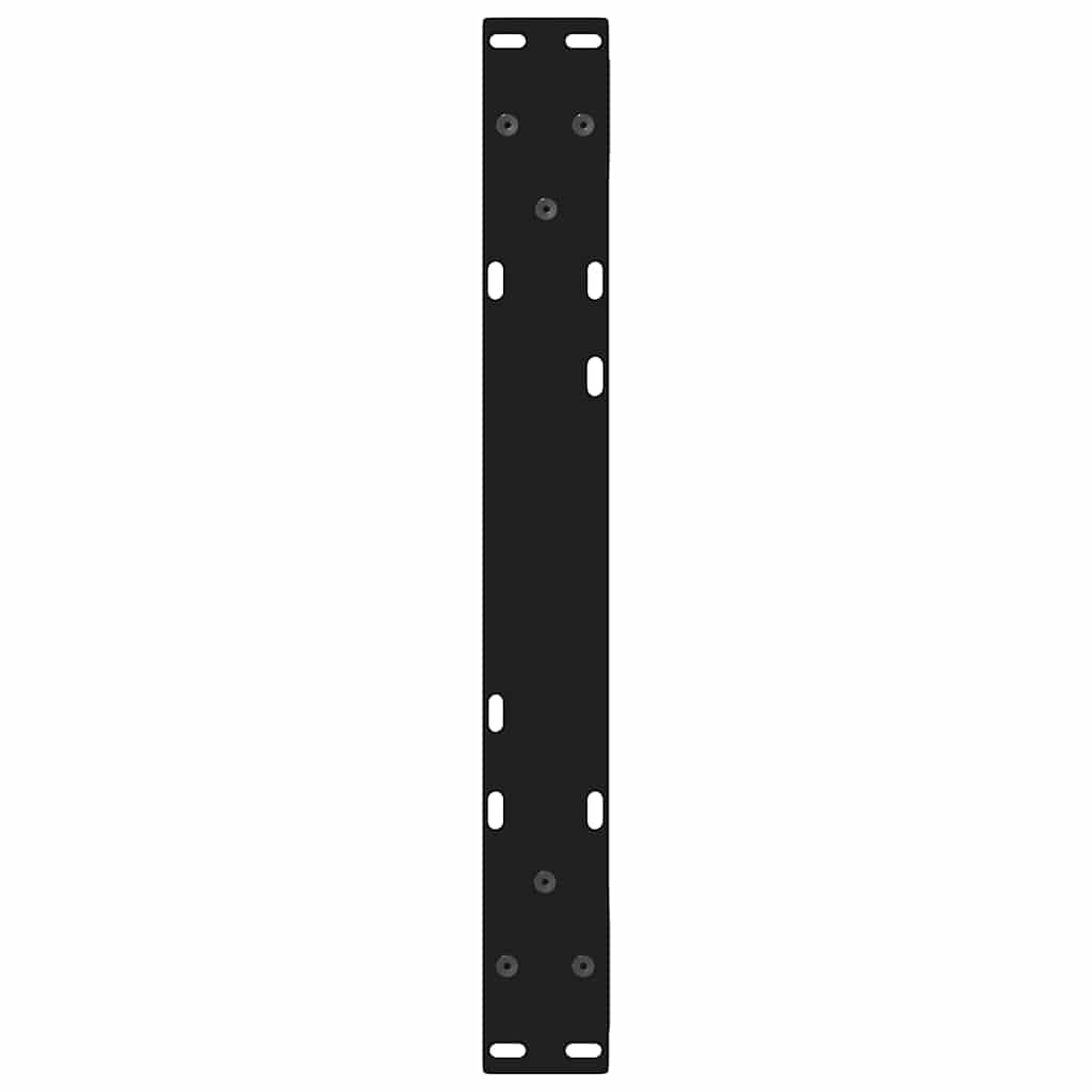 vidaXL Nogi do stolika kawowego 2 szt. Czarne 50x(30-31,3) cm Stal