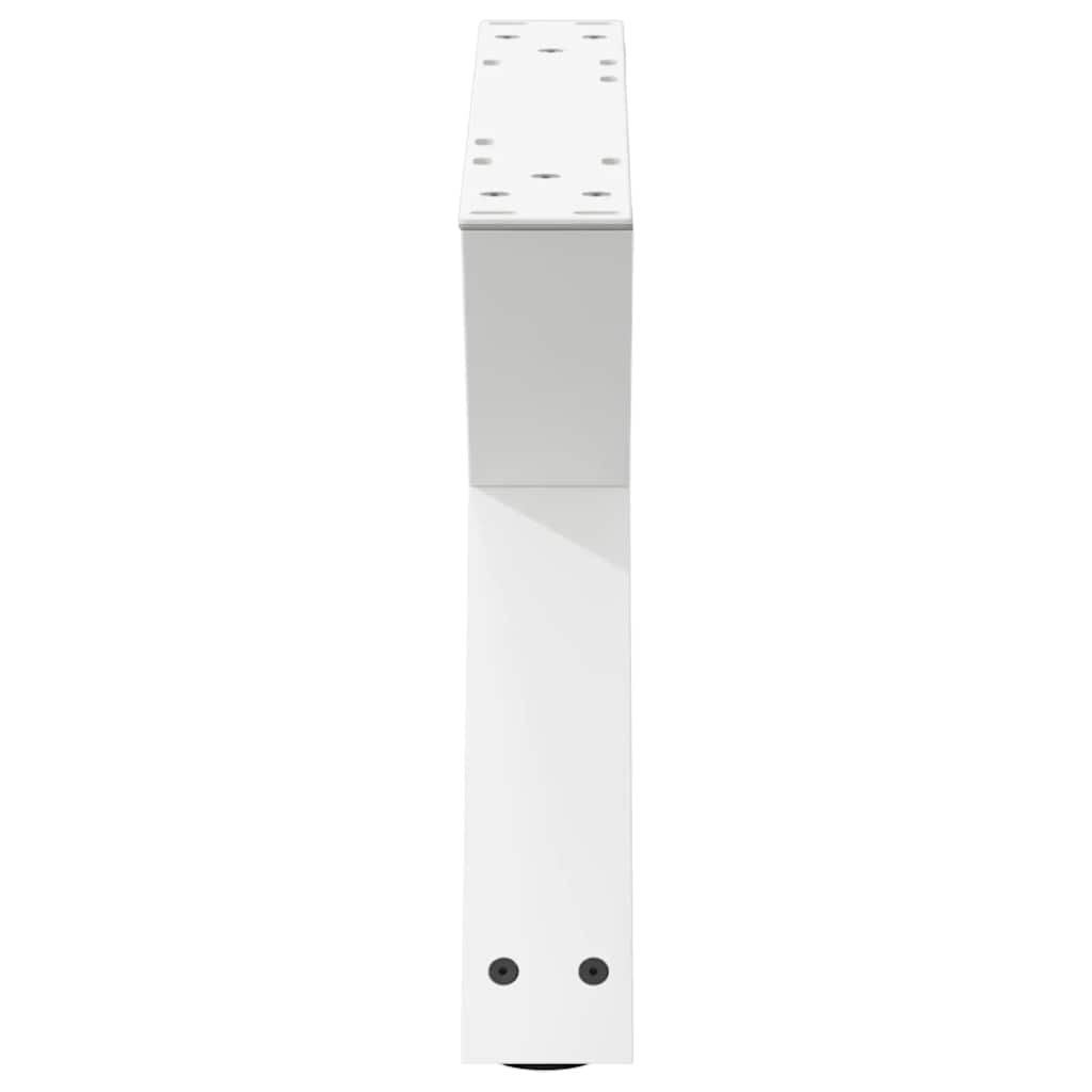 vidaXL Nogi do stolika kawowego 2 szt. Białe 50x(30-31,3) cm Stal